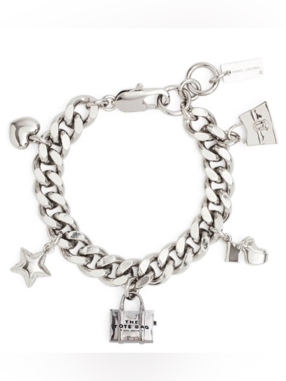 Marc Jacobs Mini Icon Charm Bracelet in Silver - NWT